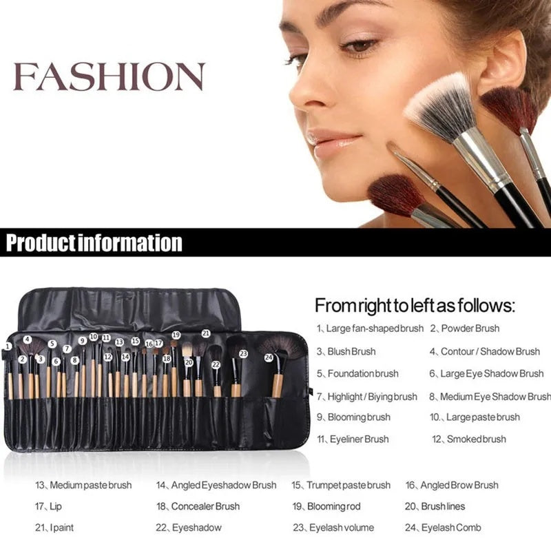 24pc Professional Makeup Brush Set